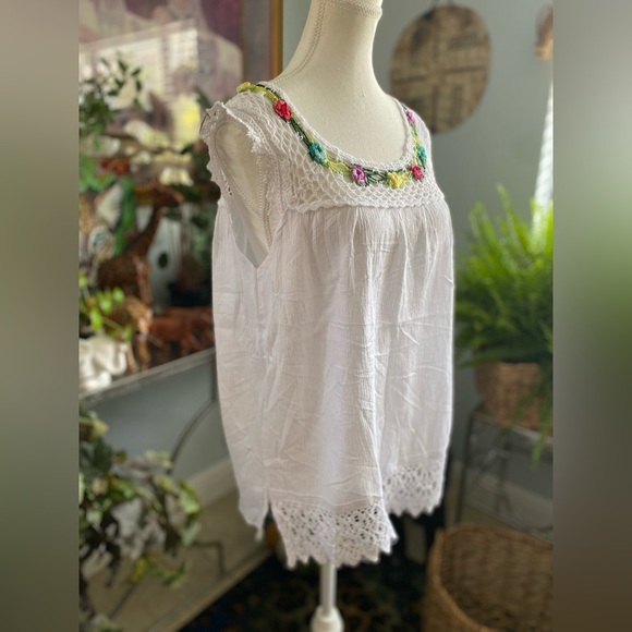 Knitted blouse Honduras Size Large Summer Spring Vacation - Picture 3 of 6